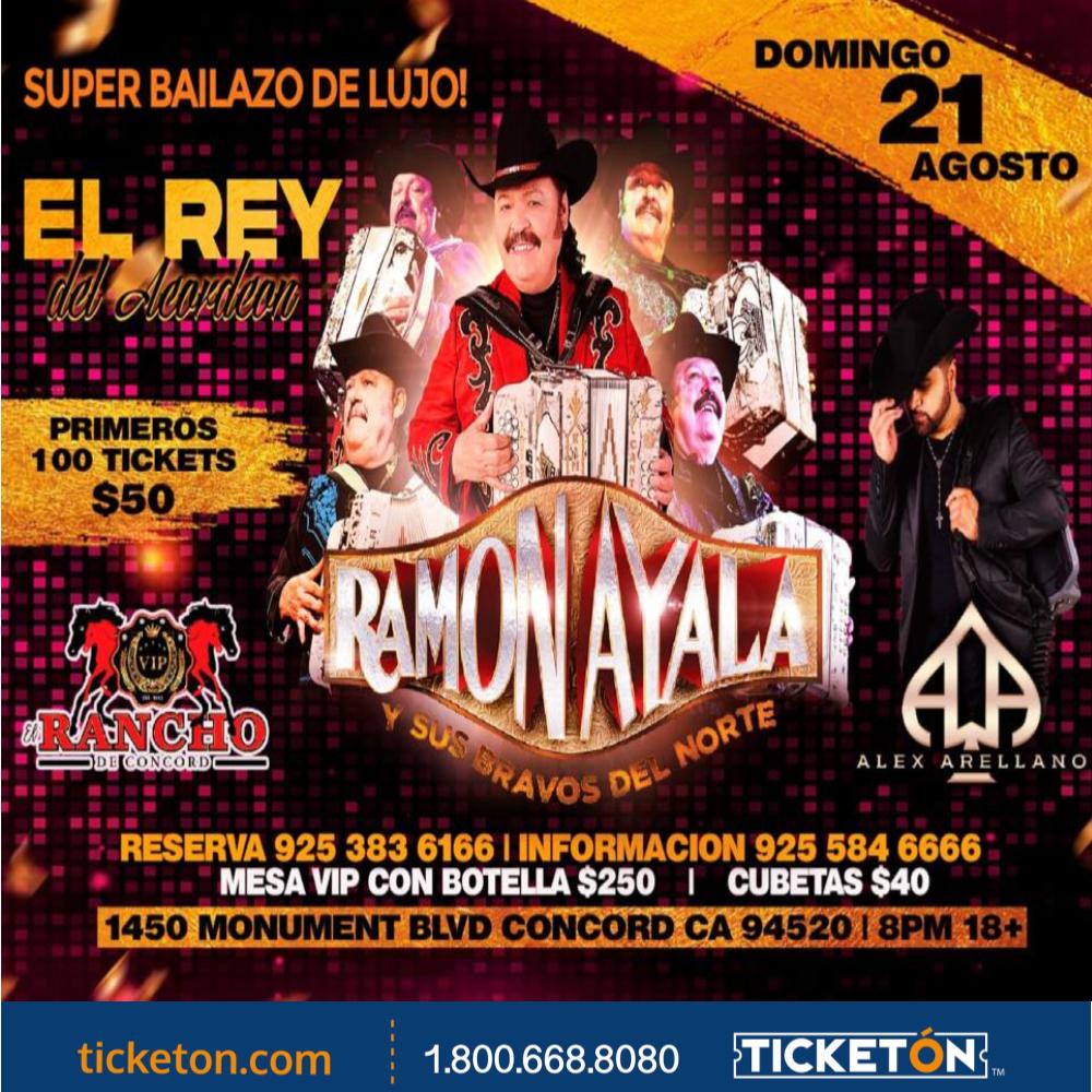 Ramon Ayala El Rancho De Concord Tickets Boletos Concord Ca 92122 8198