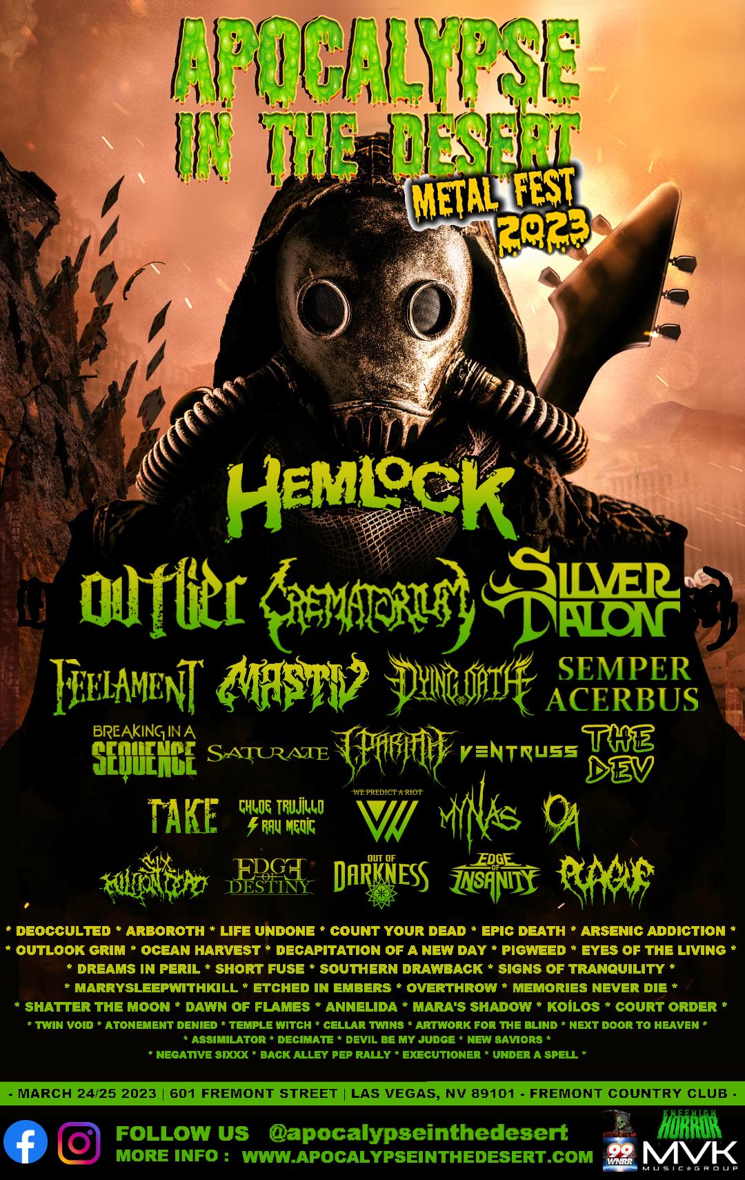 Buy Tickets to Apocalypse in the Desert Metal Fest 2023 in Las Vegas on