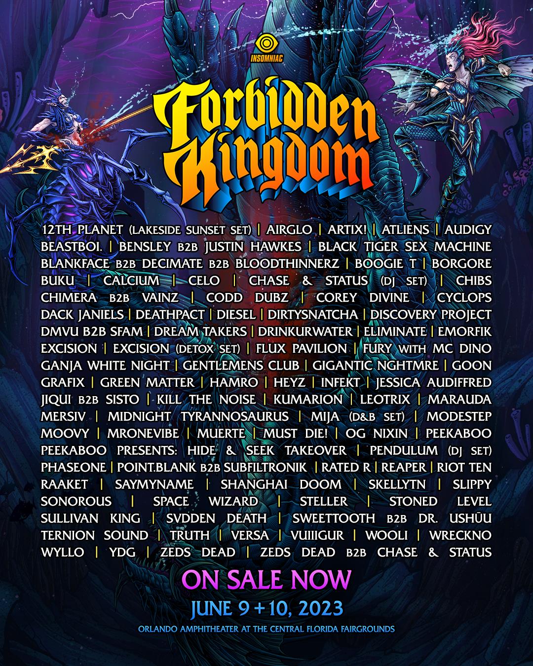 Buy Tickets to Forbidden Kingdom Music Festival 2023 in Orlando on Jun