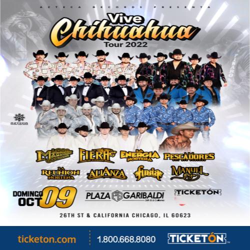 Vive Chihuahua Plaza Garibaldi Tickets Boletos Chicago IL 10/09/22