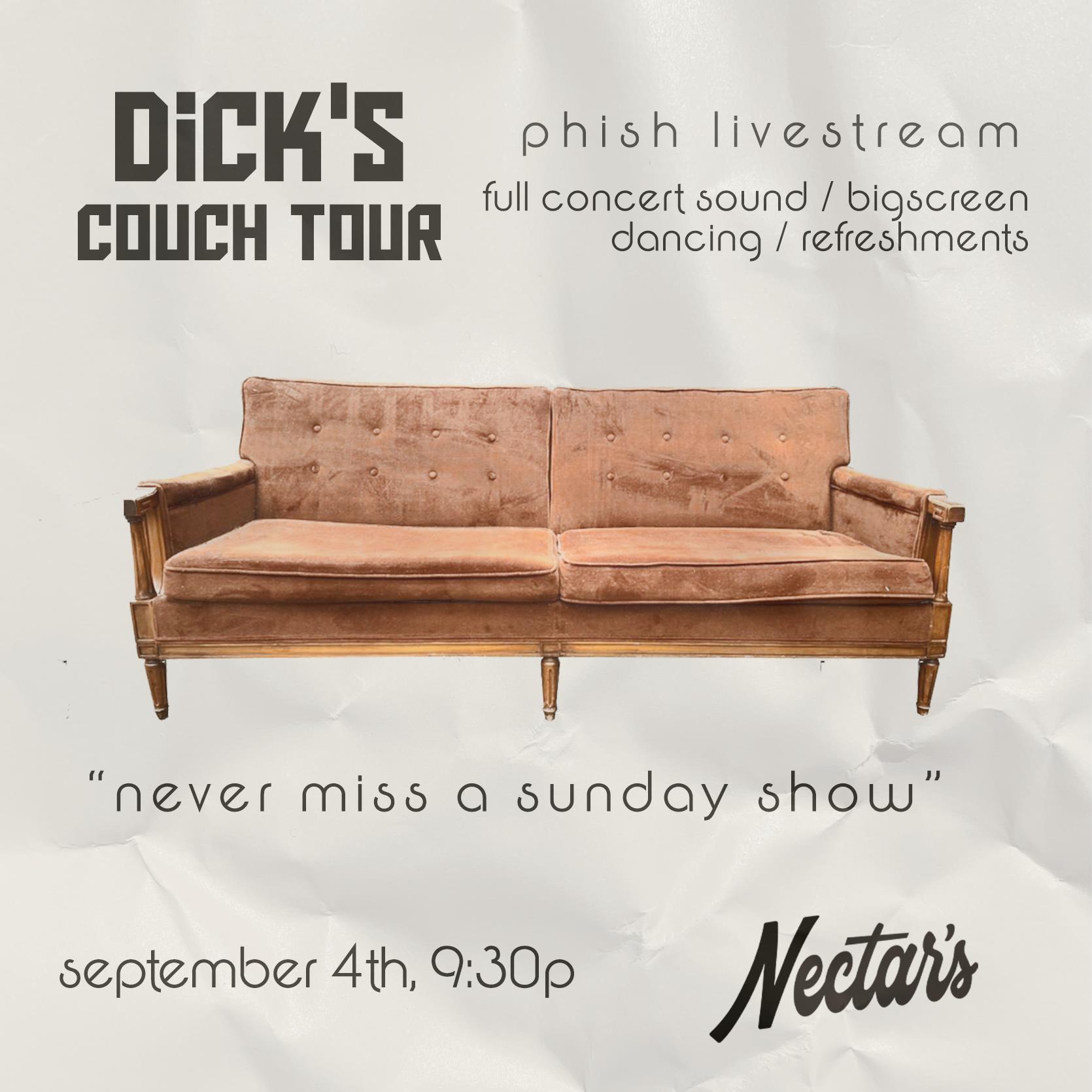 phish couch tour live stream
