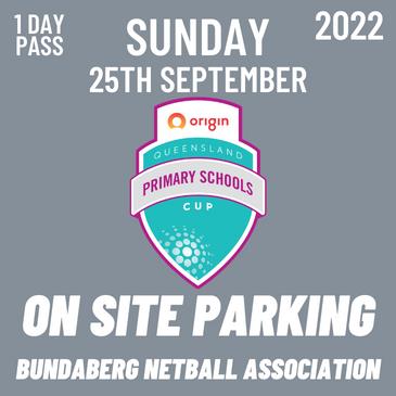 PRIMARY SCHOOLS CUP - SUNDAY PARKING: 