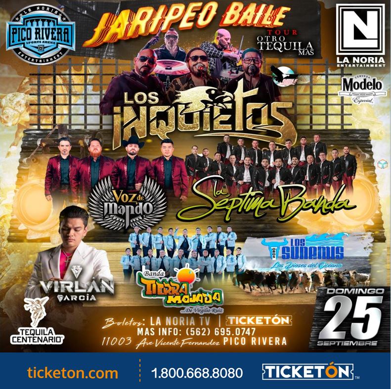 Los Inquietos del Norte y mas Pico Rivera Sports Arena Tickets