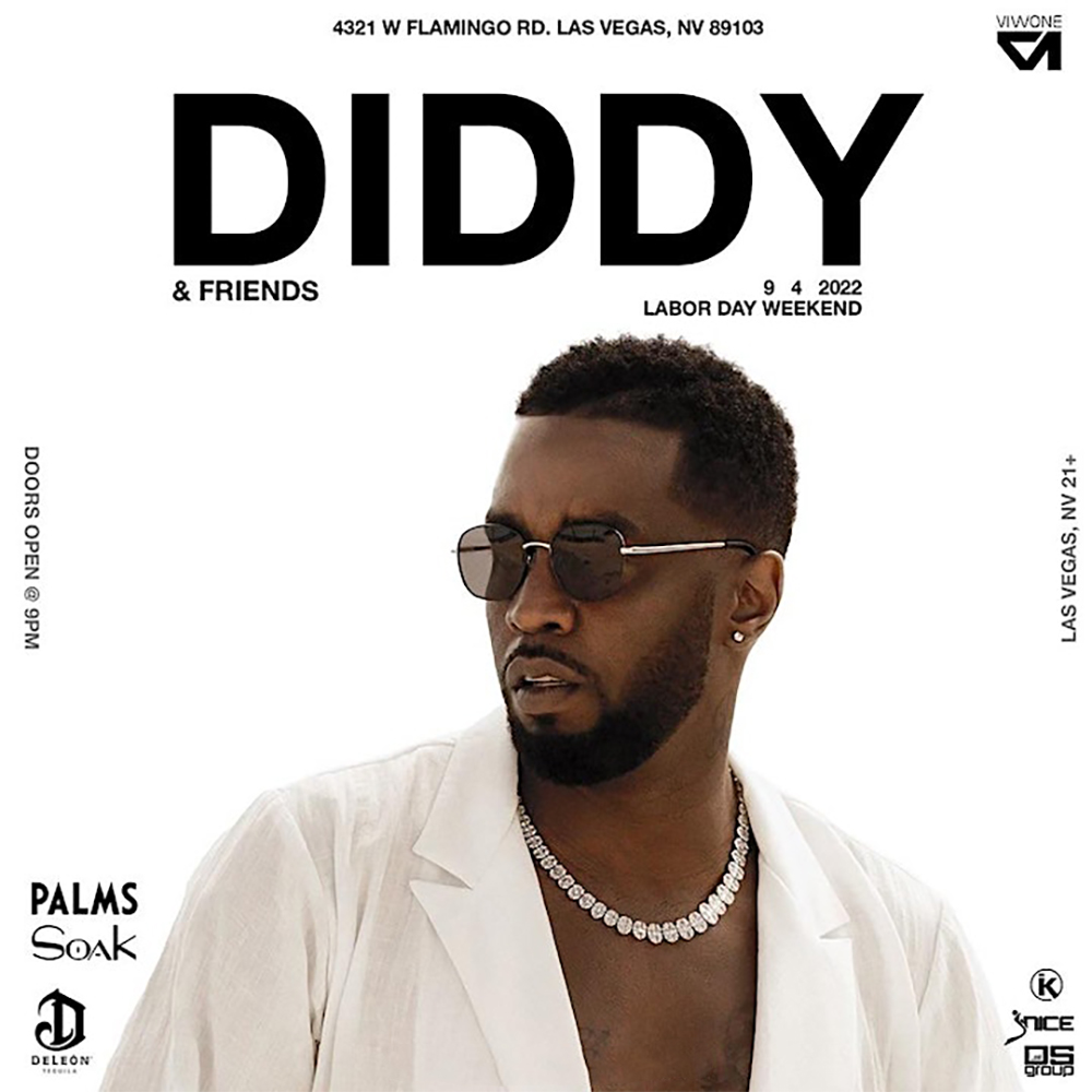 Buy Tickets to DIDDY & FRIENDS Live at The Palms 