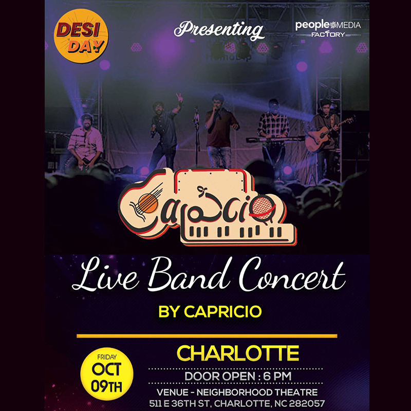 CAPRICIO – Live Concert presented by Desi Day
