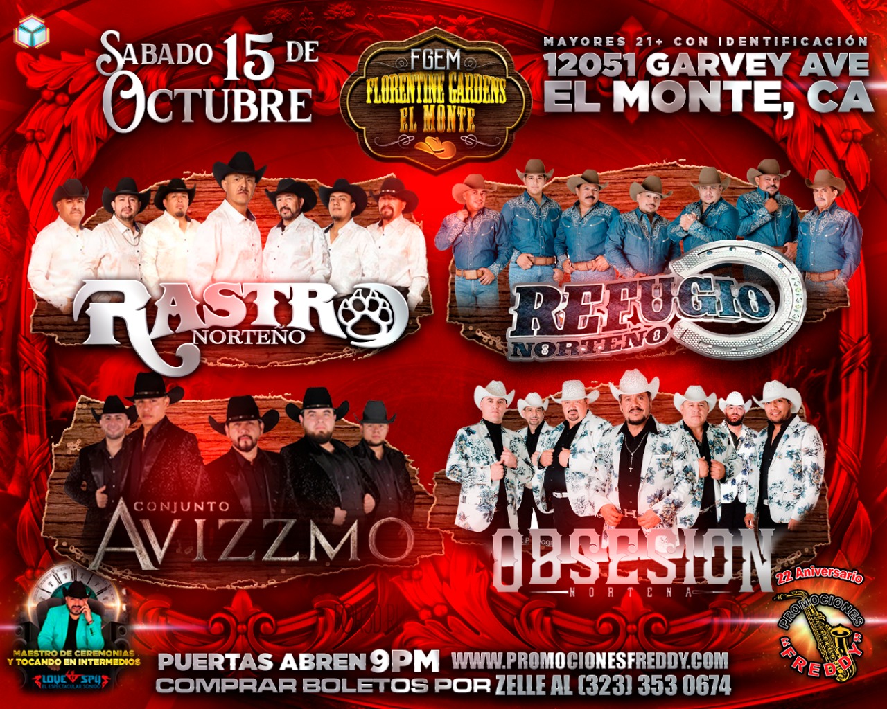 Buy Tickets to FLORENTINE GARDENS EL MONTE in El Monte on Oct 15, 2022