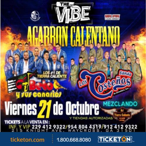 Beto Y Sus Canarios, Los Costeños - The Vibe Event Center Tickets Boletos |  Waycross, GA - 10/21/22