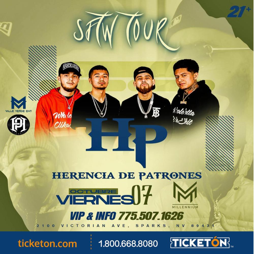 Herencia De Patrones - Milenium NightClub Tickets Boletos | Parks, NV ...