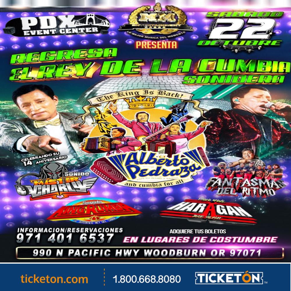 Alberto Pedraza PDX Event Center Tickets Boletos Gresham, OR 10/22/22
