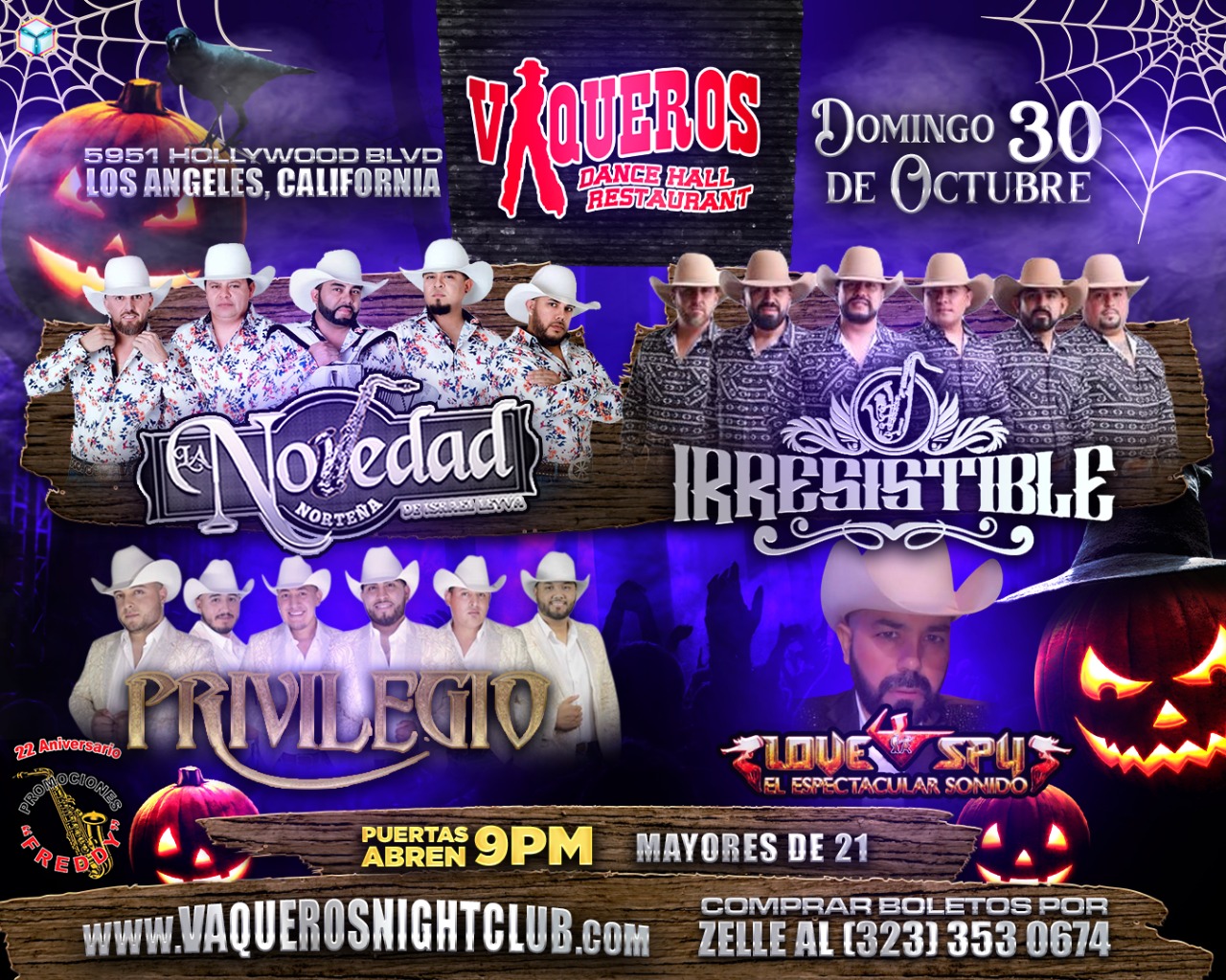 Buy Tickets to LA NOVEDAD NORTENA / IRRESISTIBLE in Los Angeles on Oct ...