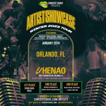 Concert Crave Artist Showcase! “Winter 2023 Tour” - Orlando: 
