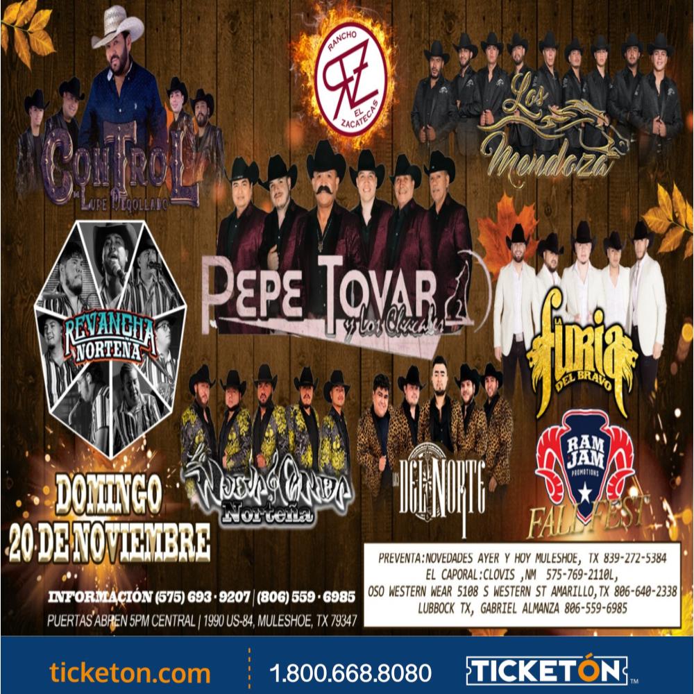 Revancha Norteña Rancho El Zacatecas Tickets Boletos Muleshoe, TX