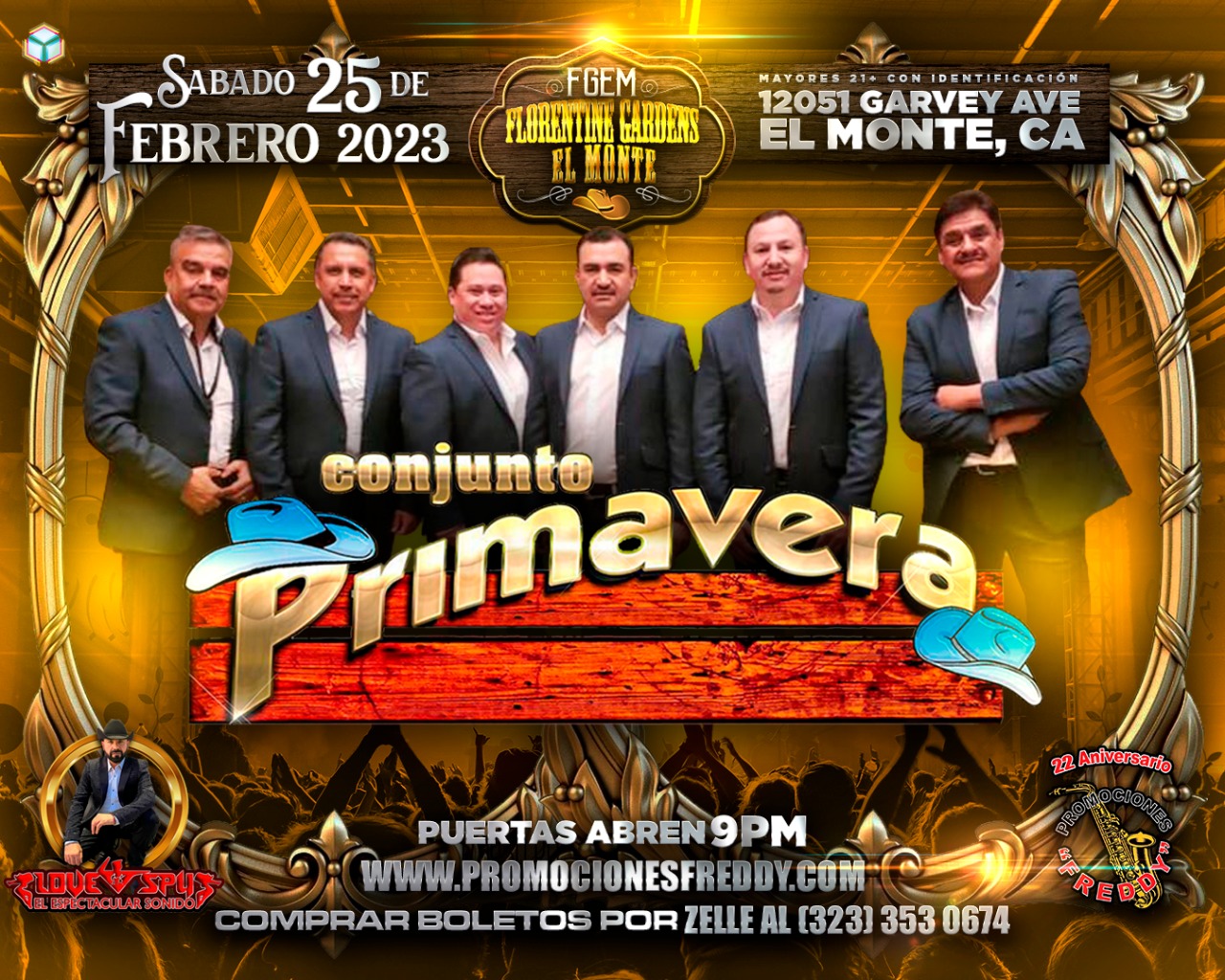 Buy Tickets to CONJUNTO PRIMAVERA in El Monte on Feb 25, 2023