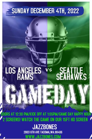 Sunday Football: Seahawks/Rams: 