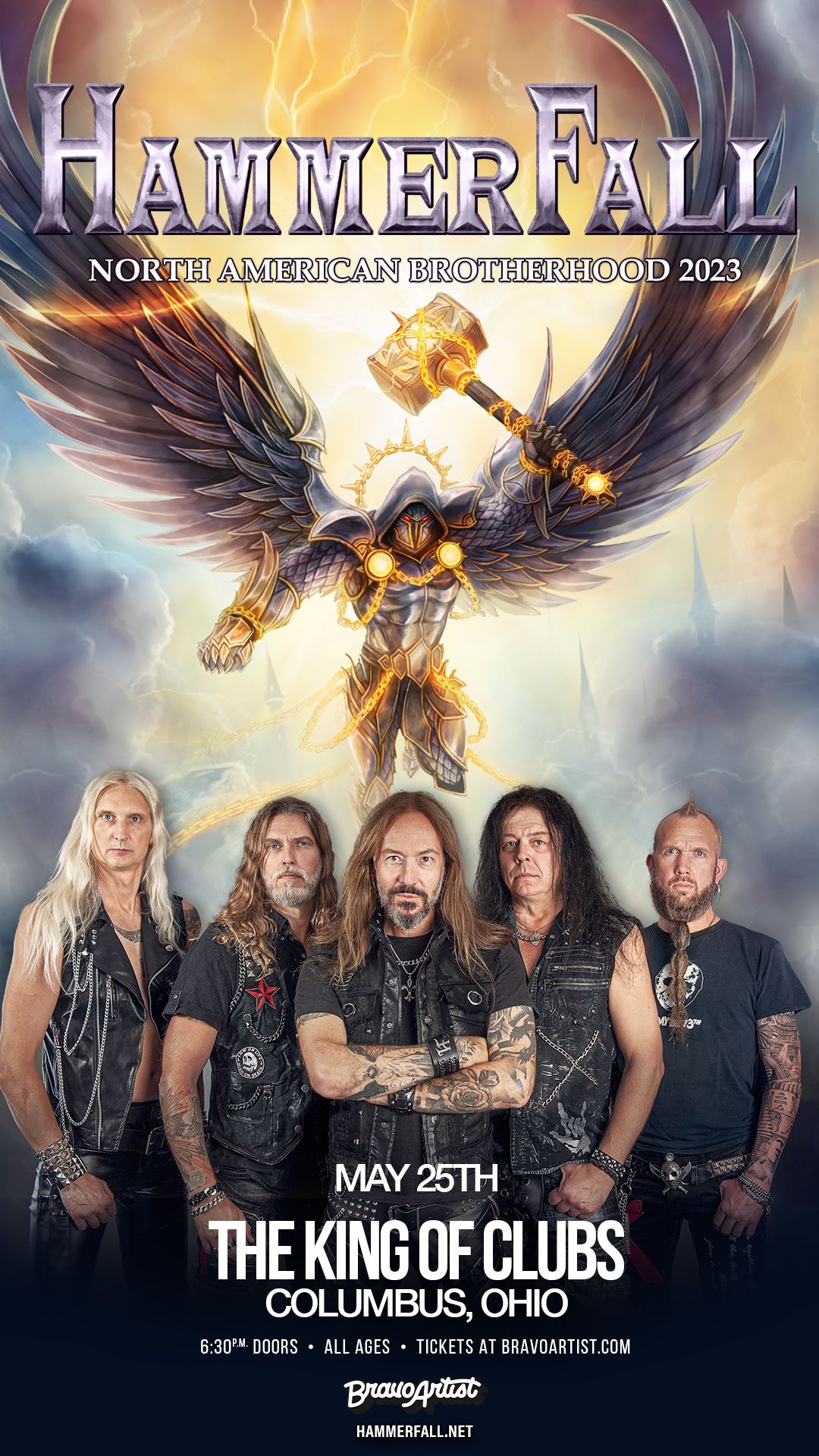Buy Tickets to HammerFall at The King Of Clubs in Columbus on May 25, 2023