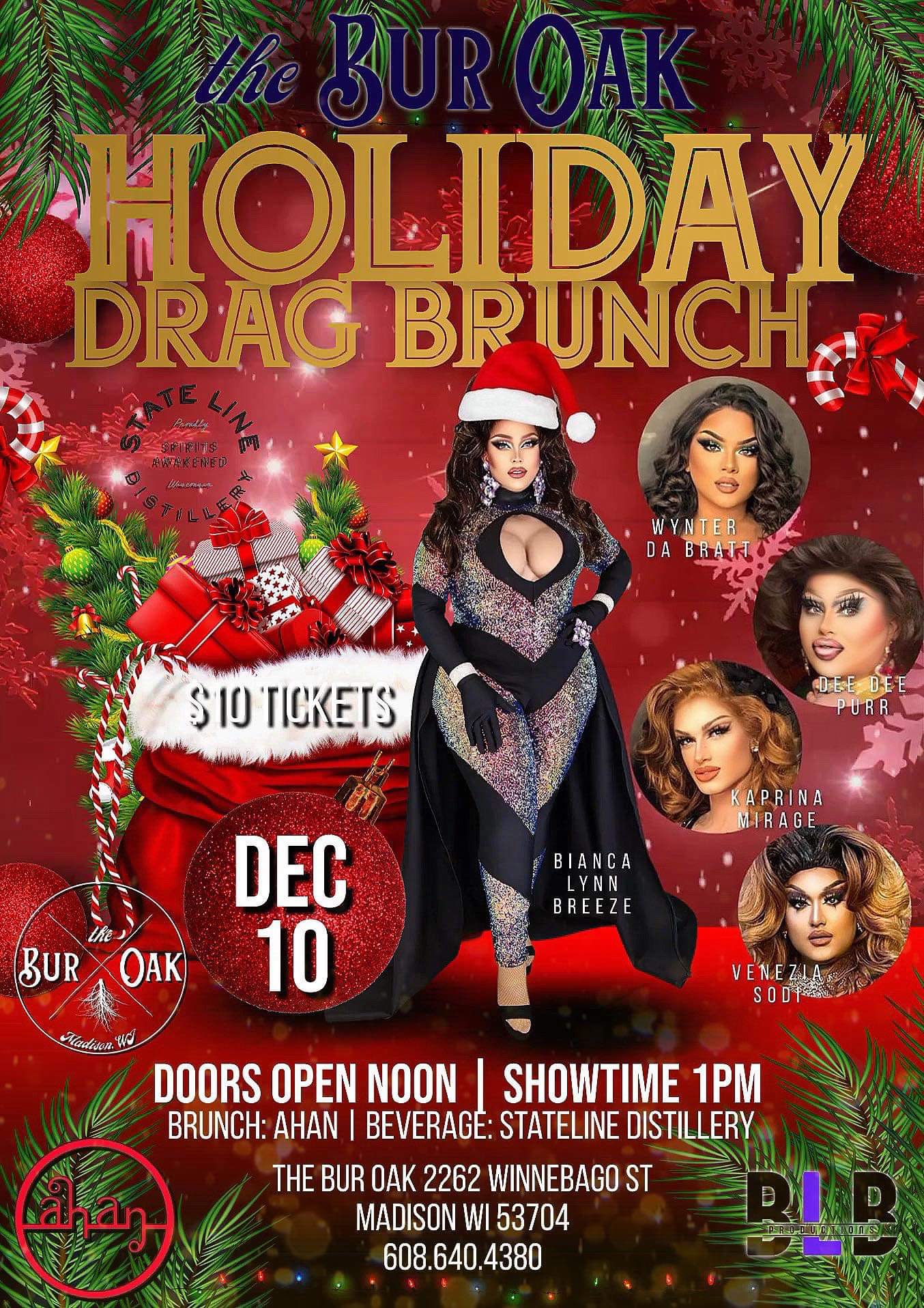 Buy Tickets to HOLIDAY DRAG BRUNCH! Hosted by Bianca Lynn Breeze in