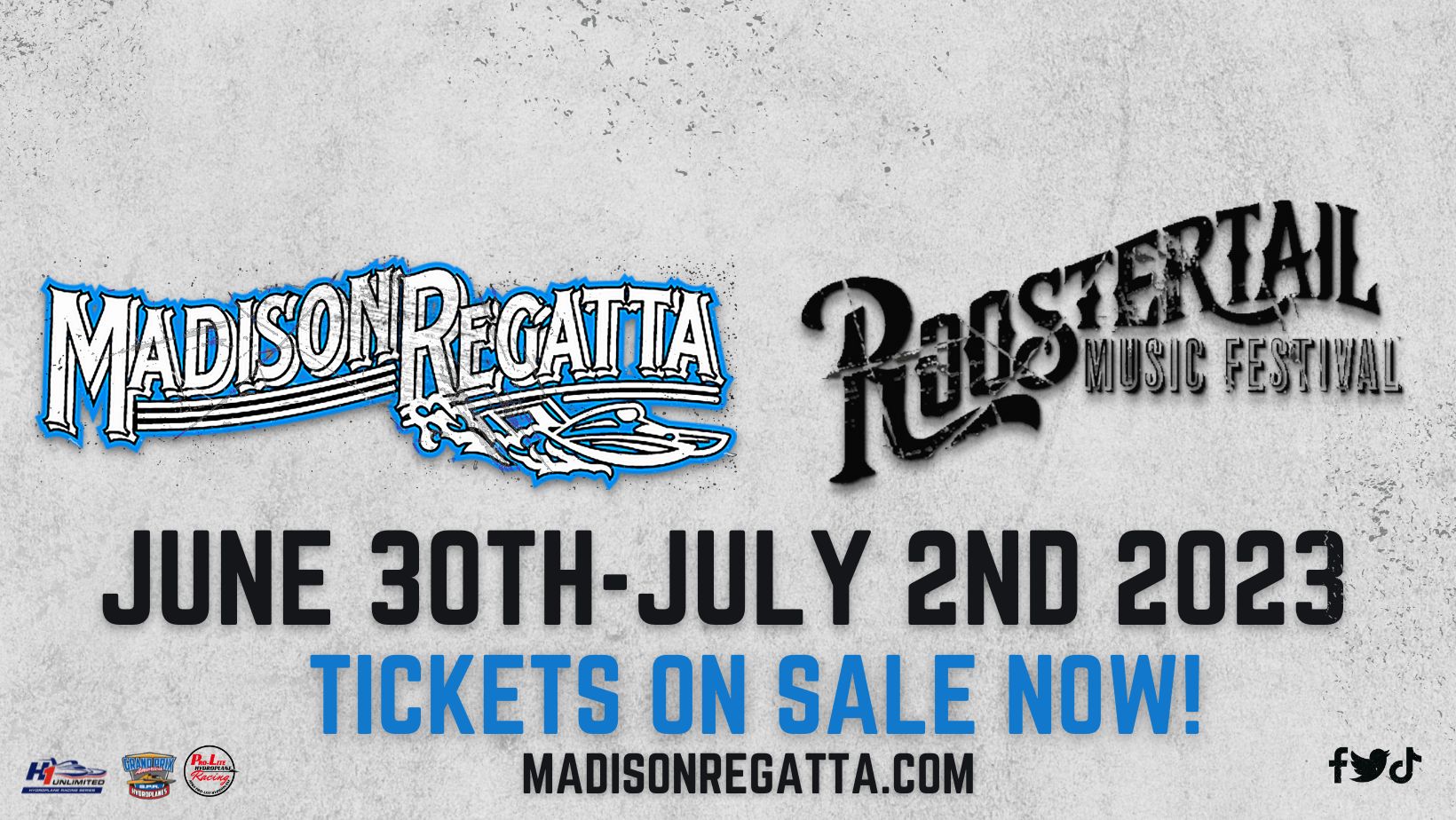 Buy Tickets to The Madison Regatta AND Roostertail Music Festival 2023