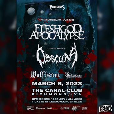 Fleshgod Apocalypse, Obscura at Canal Club: 