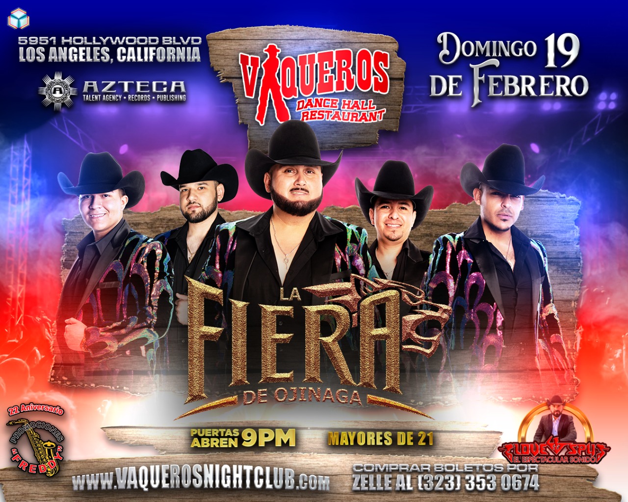 Buy Tickets to La Fiera De Ojinaga in Los Angeles on Feb 19, 2023