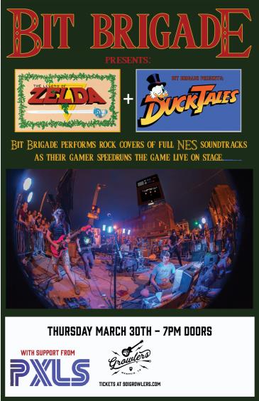 Bit Brigade performs "Zelda"+"DuckTales" LIVE w/ PXLS: 