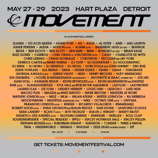 Movement Music Festival 2023: 