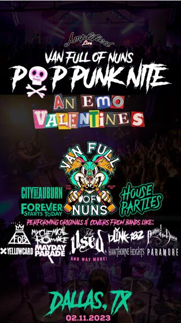 Pop Punk Nite: An Emo Valentines! By: Van Full of Nuns: 