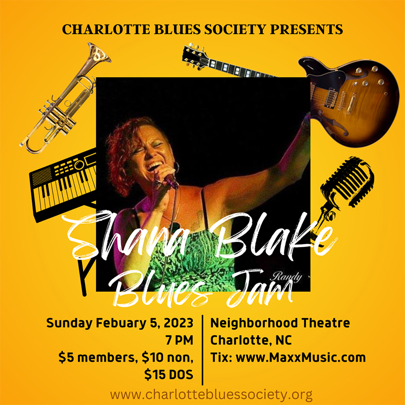 Clt Blues Society: Shana Blake Blues Jam