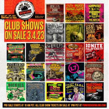 Punk Rock Bowling 2023 Club Shows: 