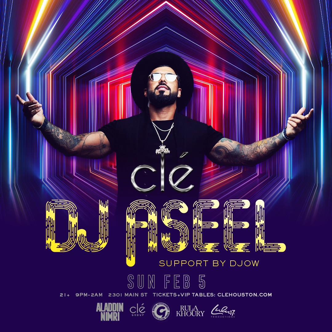 Buy Tickets to Dj Aseel / Sunday Feb 5th / Clé in Houston on Feb 05, 2023