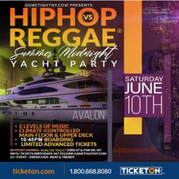 HipHop vs Reggae Avalon Yacht party