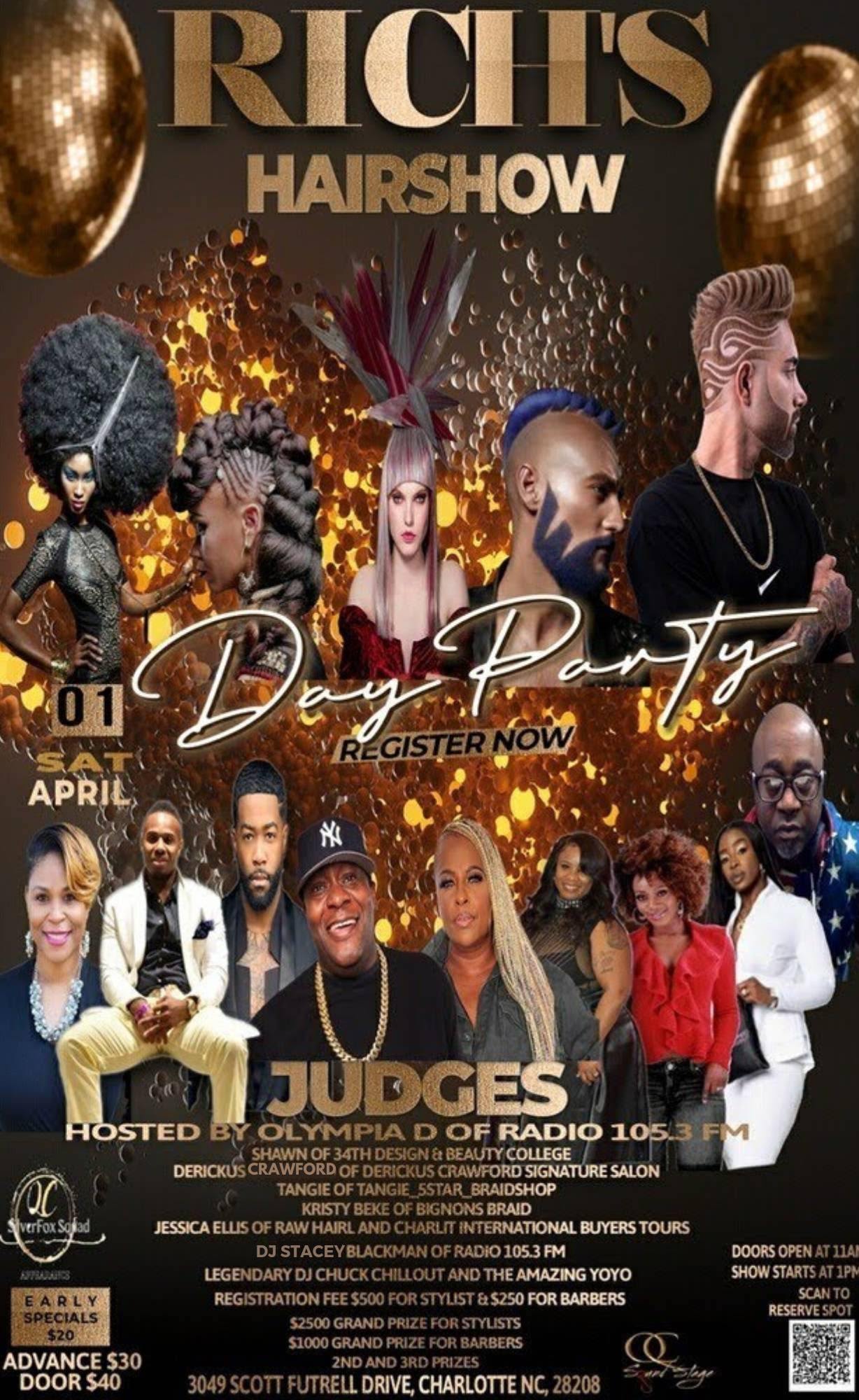 Buy Tickets to Rich's Hair Show in Charlotte on Apr 01, 2023