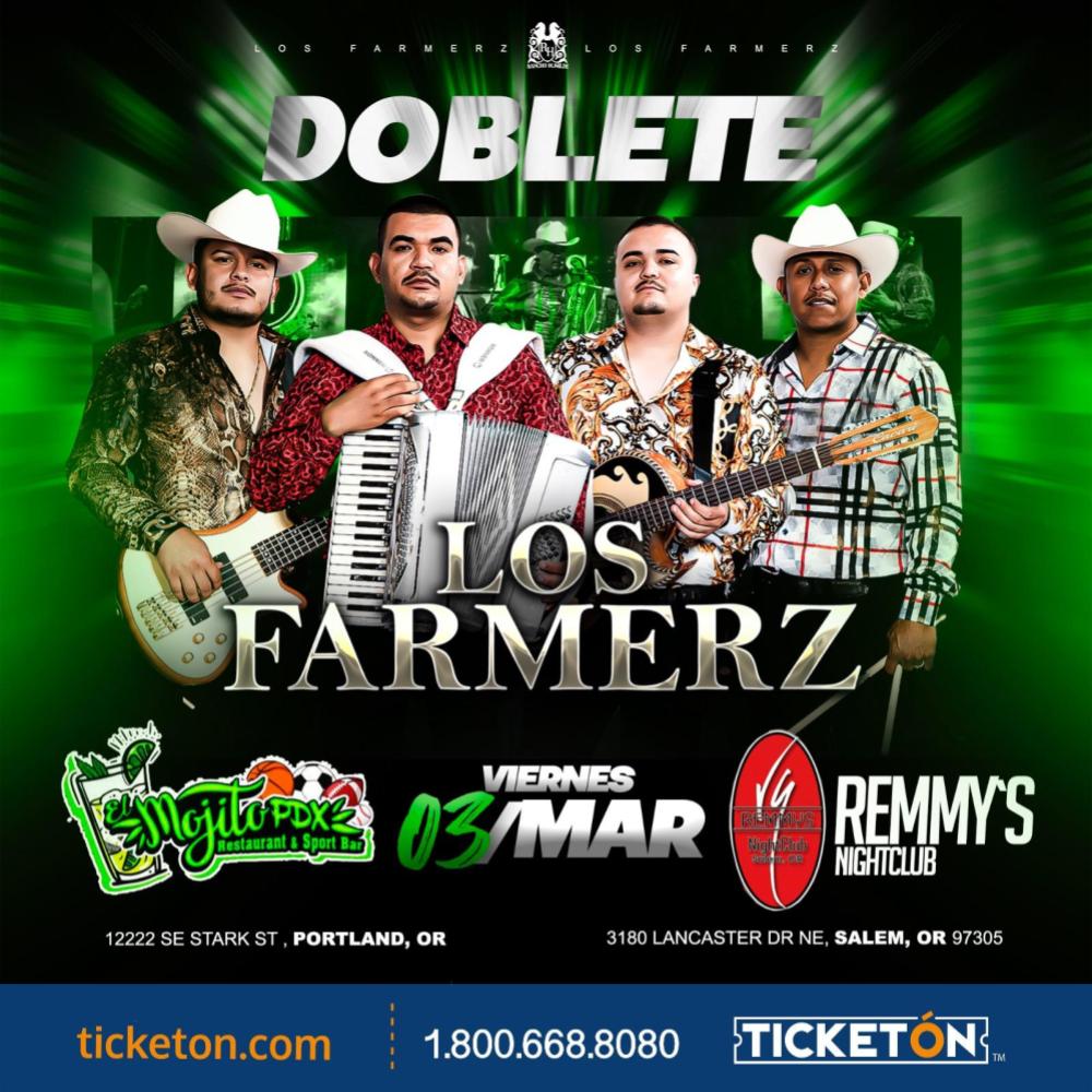 Los Farmerz Remmys Night Club Tickets Boletos Salem OR 3/3/23