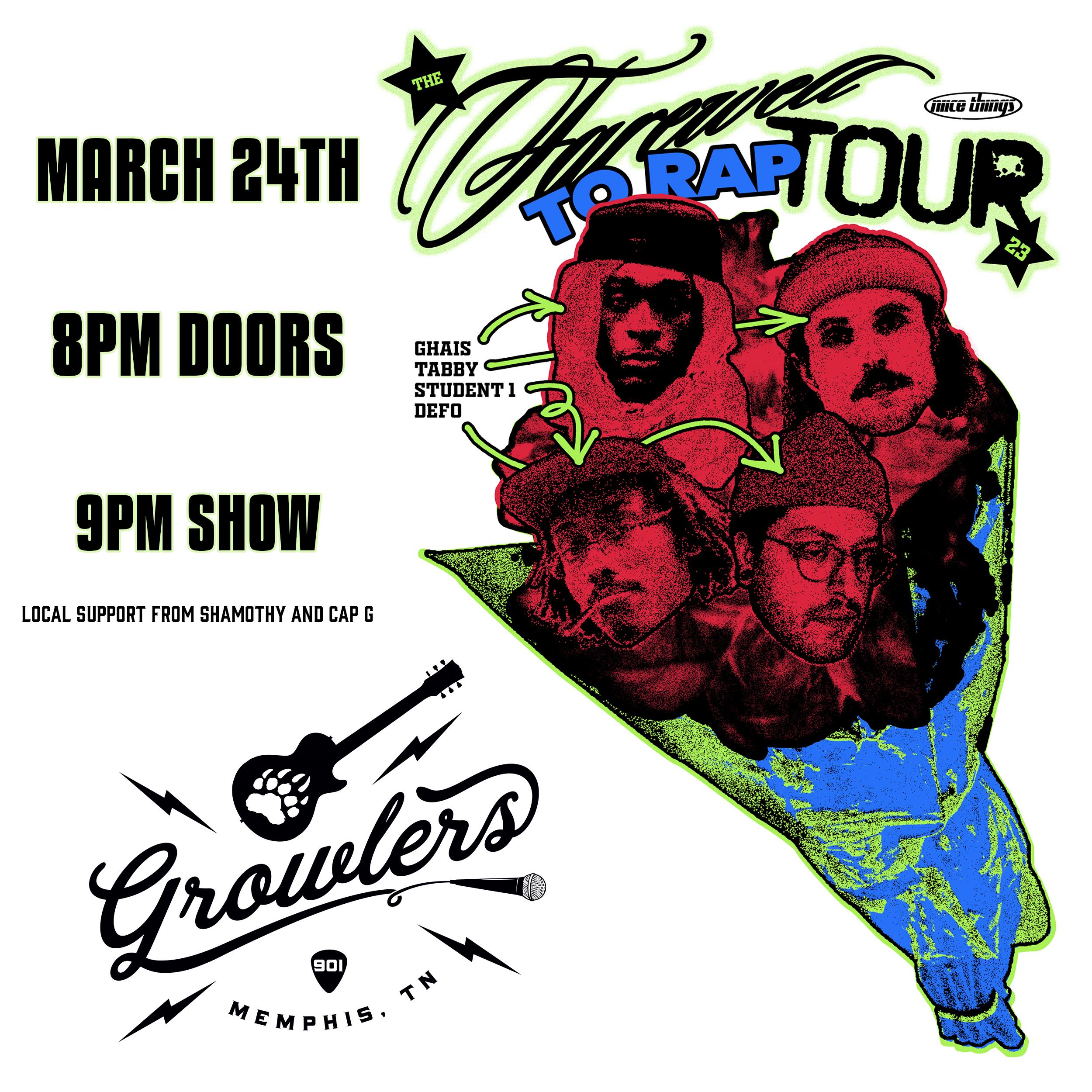 Buy Tickets to The Farewell to Rap Tour at Growlers Memphis, TN in