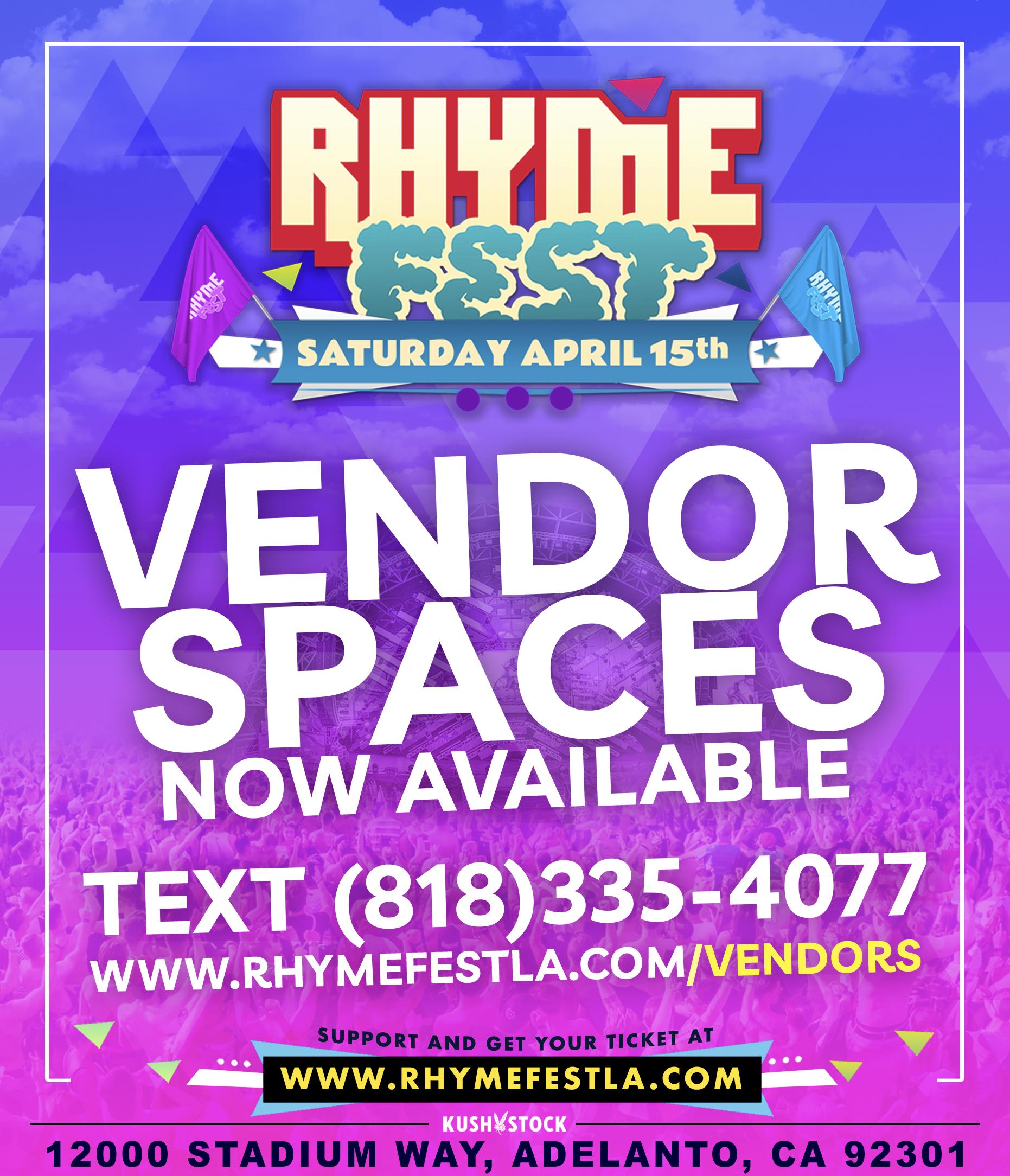 Buy Tickets to Vendor Space Rhyme Fest in Adelanto on Apr 15, 2023