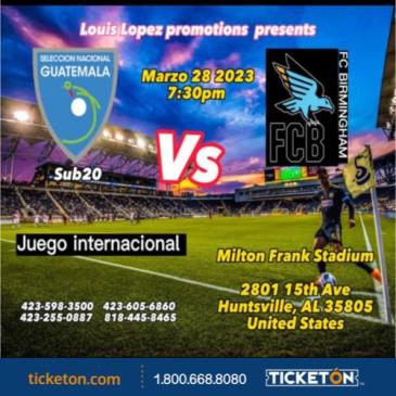 SELECCION NACIONAL GUATEMALA SUB 20 VS FCB