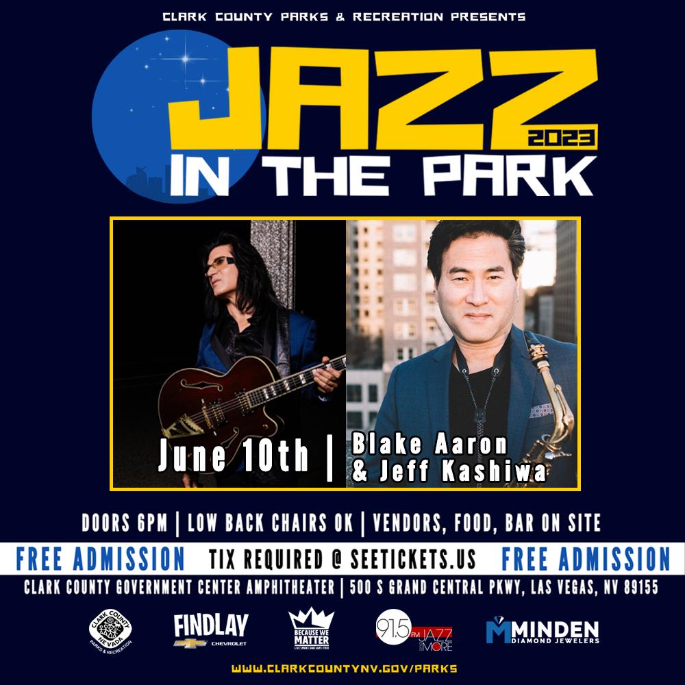 Buy Tickets to Jazz In The Park feat. Blake Aaron Jeff Kashiwa