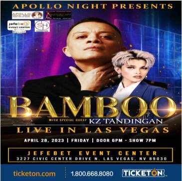 BAMBOO WITH SPECIAL GUEST KZ TANDINGAN: 
