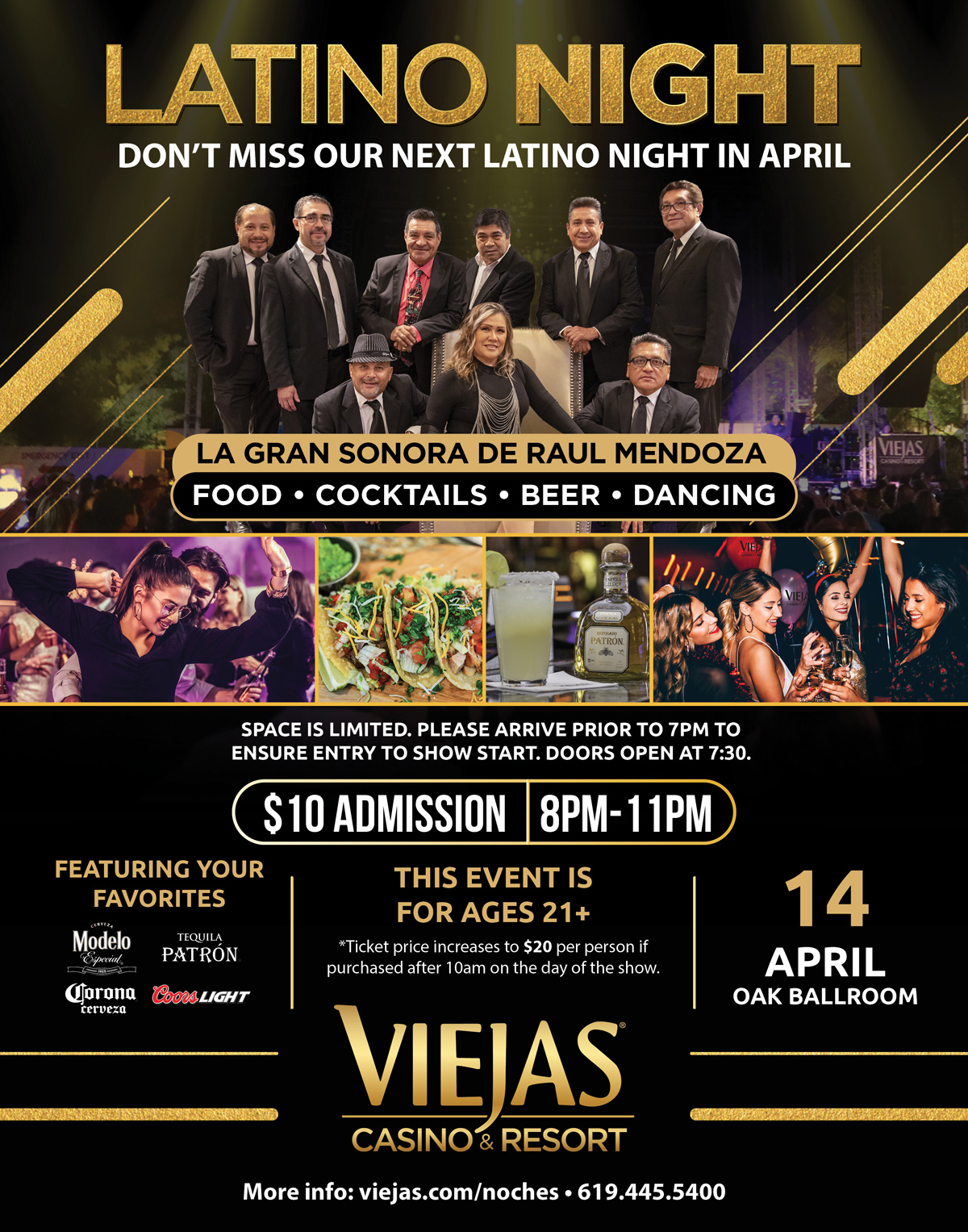 Buy Tickets to April Latino Night at Viejas in Alpine on Apr 14, 2023
