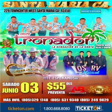 GRUPO TRONADOR, LOS CAMARADAS, LOS RV MUSICAL