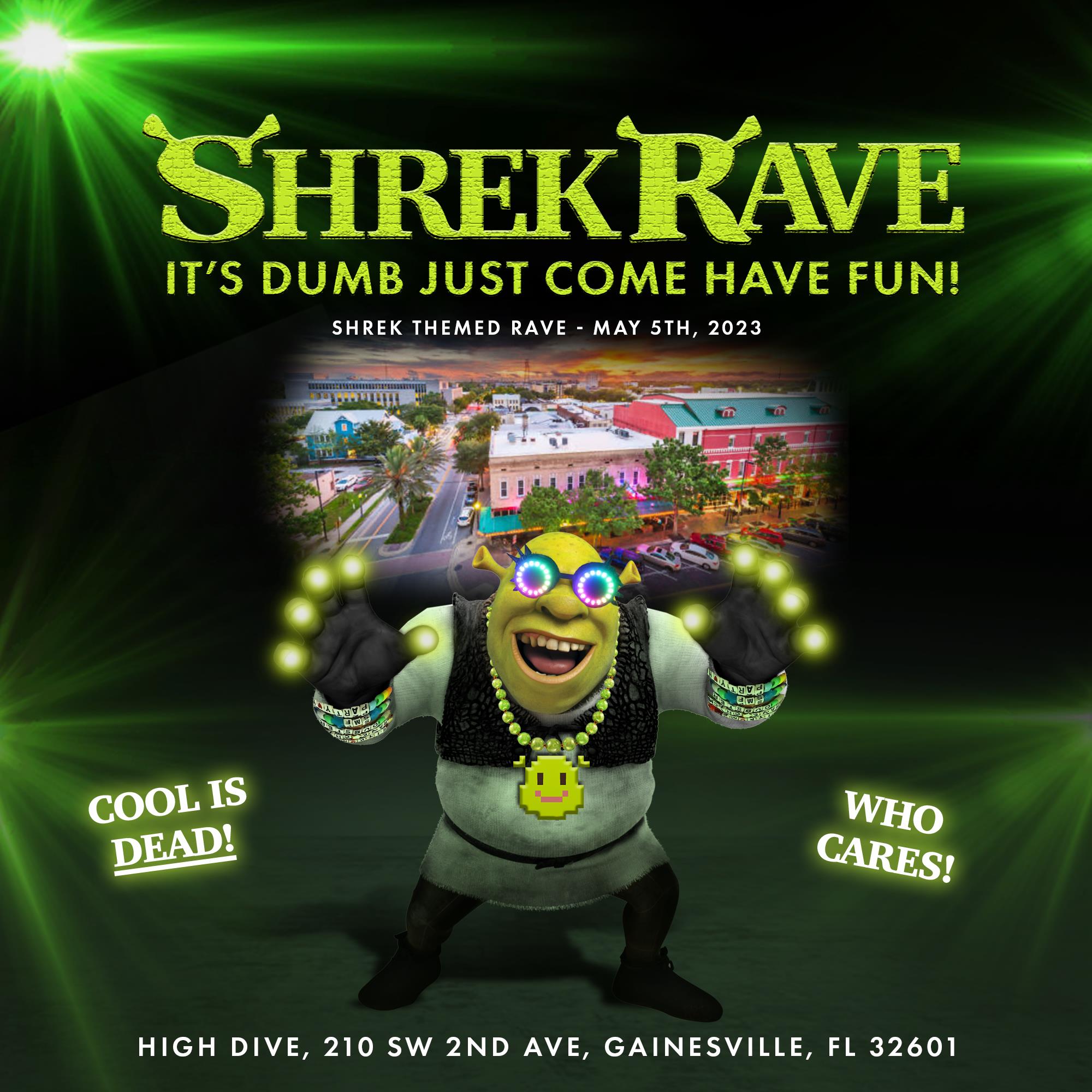 Buy Tickets to SHREK RAVE in Gainesville on May 05, 2023