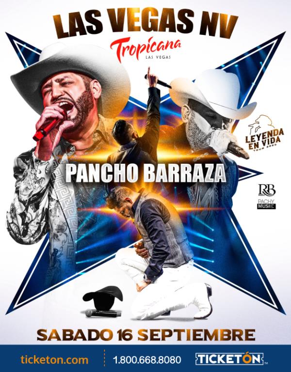 PANCHO BARRAZA–LEYENDA EN VIDA TOUR 2023: 