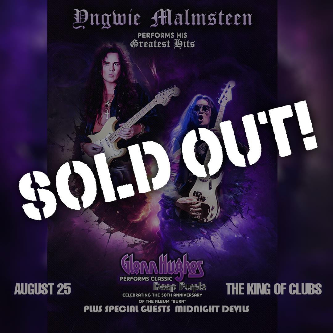 Buy Tickets to Yngwie Malmsteen / Glenn Hughes in Columbus on Aug 25, 2023