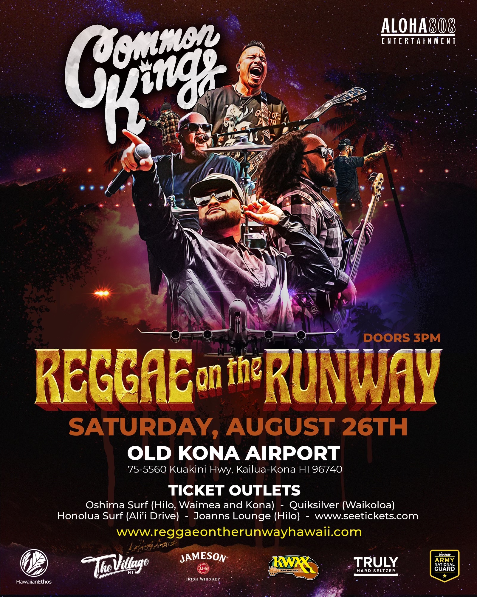 Buy Tickets to Reggae On The Runway in KailuaKona on Aug 26, 2023