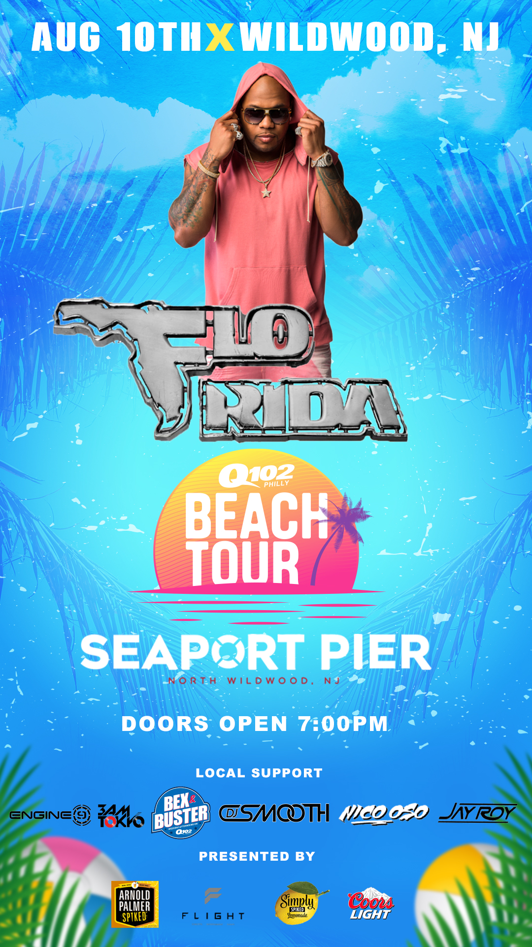 Buy Tickets to Flo Rida Beach Concert in Wildwood, NJ in North Wildwood