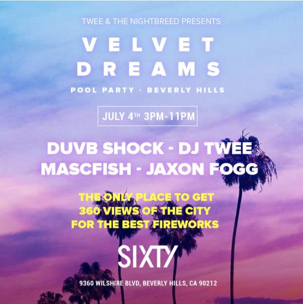 Velvet Dreams Pool Party Beverly Hills: 