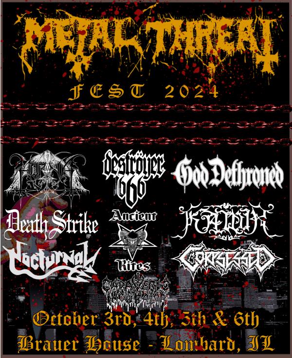 Buy Tickets to Metal Threat Fest 2024 in Lombard on Oct 03, 2024 - Oct ...
