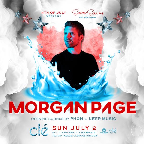 Morgan Page / Sun July 2nd / Clé Pool: 