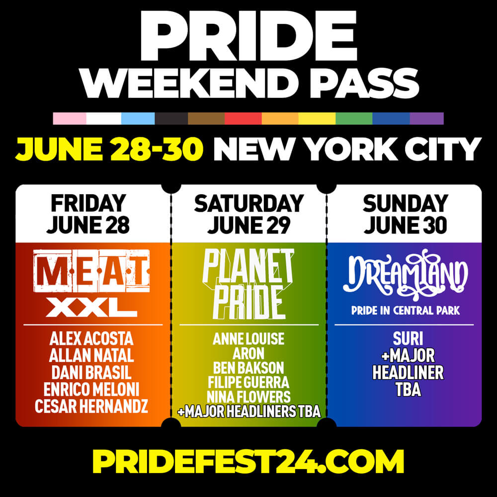 Buy Tickets to PRIDE FESTIVAL 2024 NEW YORK WEEKEND PASS in New