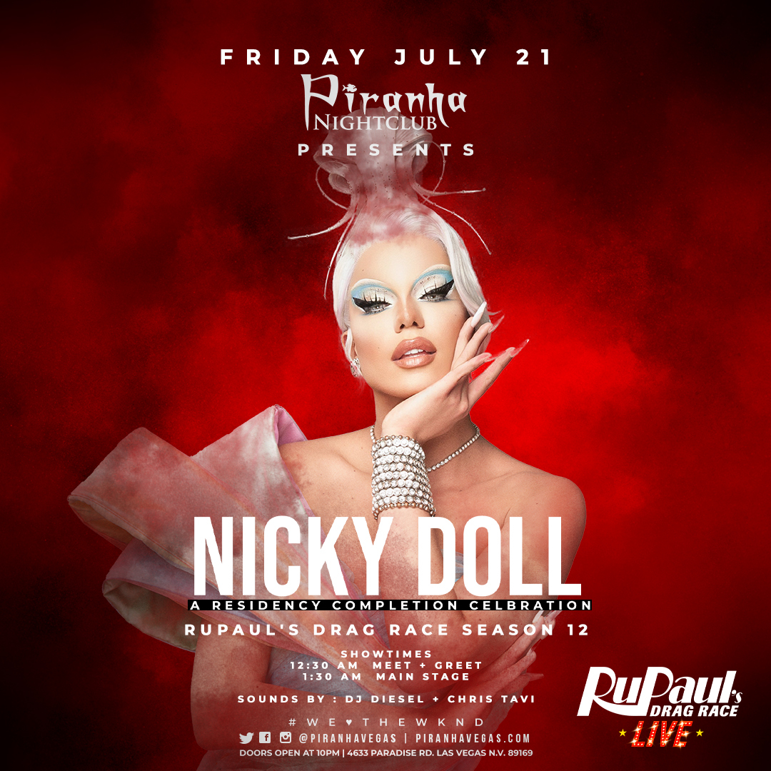 Buy Tickets to PIRANHA PRESENTS NICKY DOLL FROM RUPAULS DRAG RACE in ...