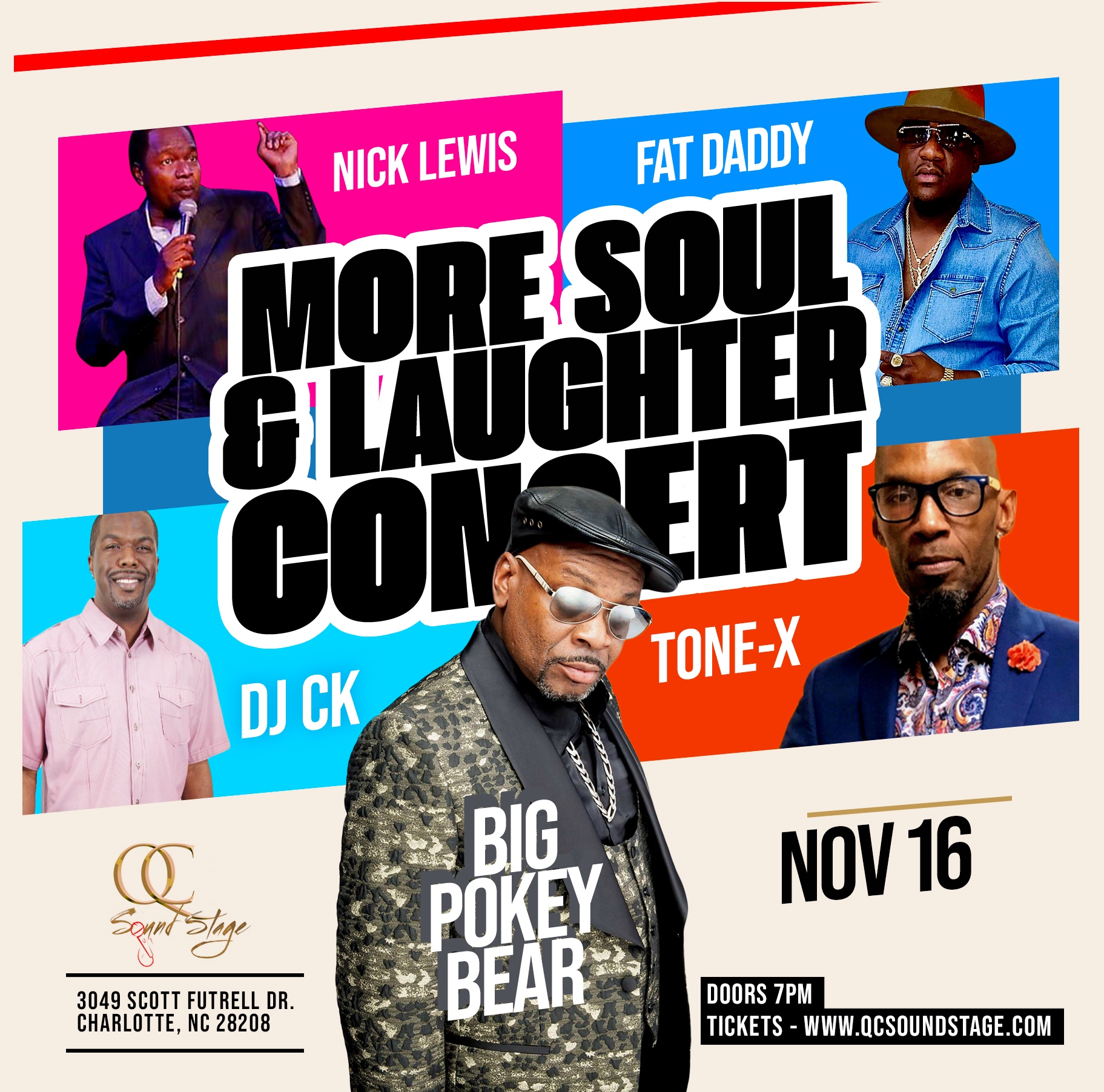 Buy Tickets to More Soul & Laughter Concert Starring Big Pokey Bear in ...